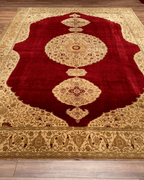 Ushak Hand-Knotted Wool Rug 10' x 14'