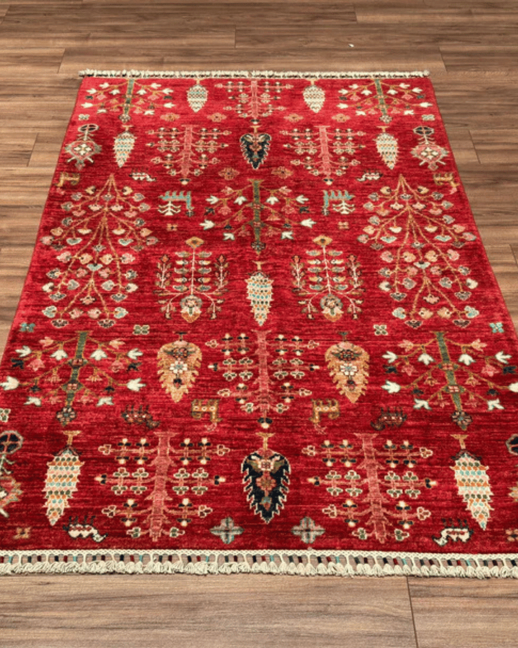 Sultani Hand-Knotted Wool Rug 4' x 6'