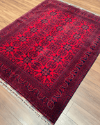 Tapis en laine style afghan 55 x 146 cm