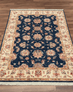 Ushak Hand-Knotted Wool Rug 4' x 6'