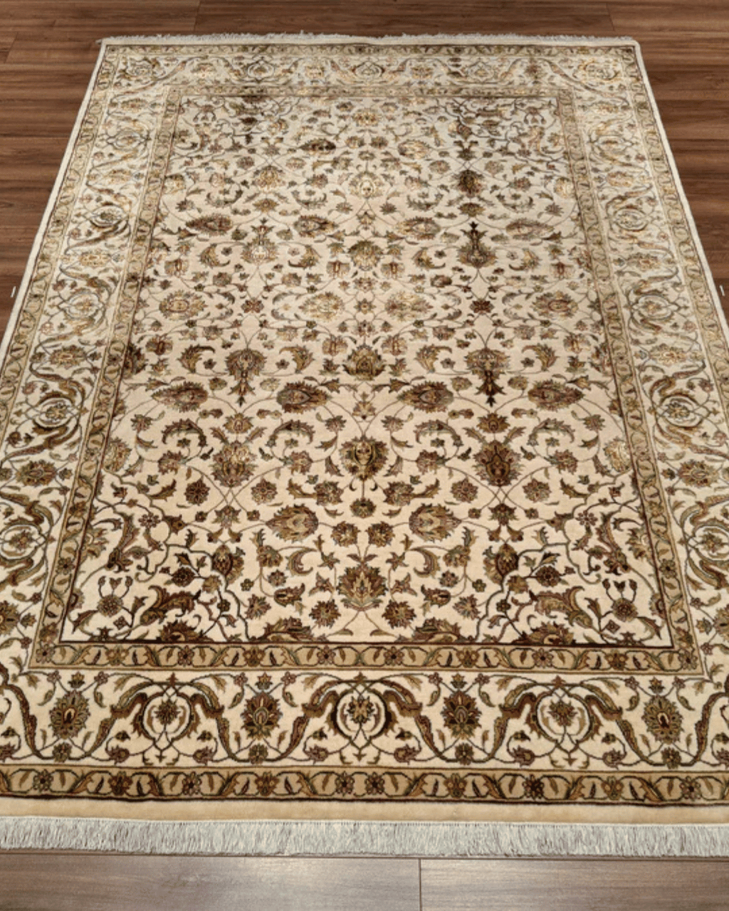 Tapis en laine style afghan 55 x 146 cm