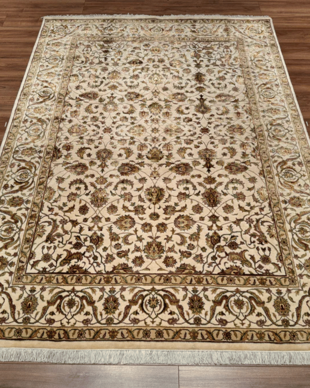 Tapis en laine style afghan 55 x 146 cm