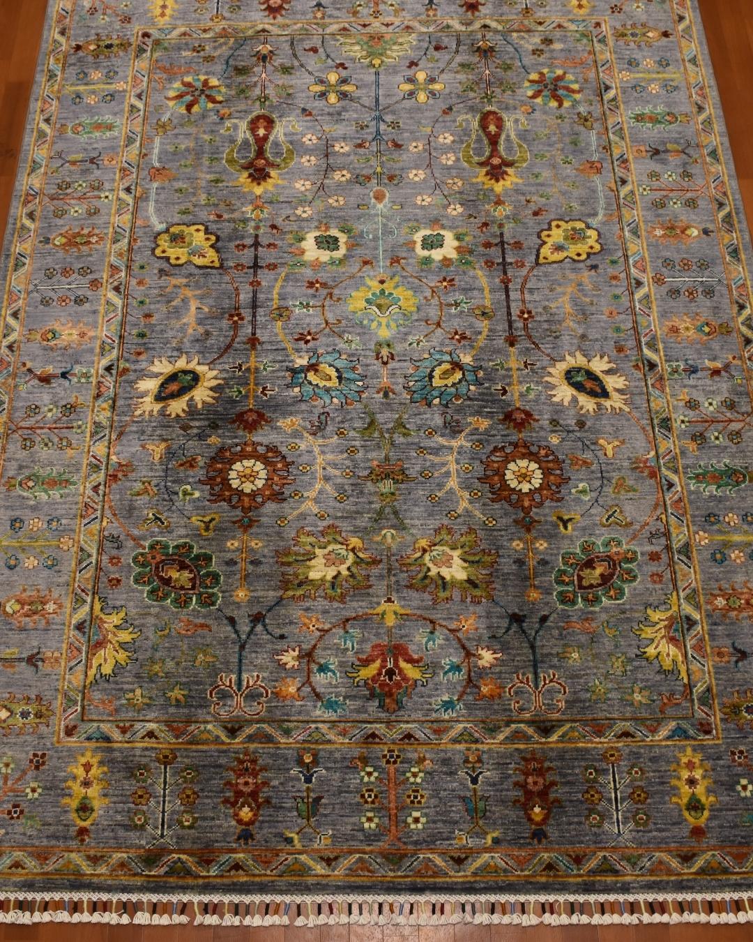 Sultani Hand-Knotted Wool Rug 6' x 8'