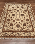 Ottoman Elegance Hand-Knotted Wool Rug 5' 7" x 8'