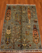 Sultani Hand-Knotted Wool Rug 2' 8" x 4'