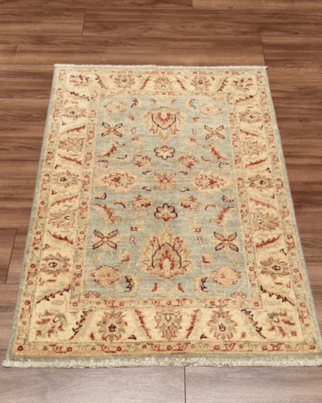 Ushak Hand-Knotted Wool Rug 3' x 4'