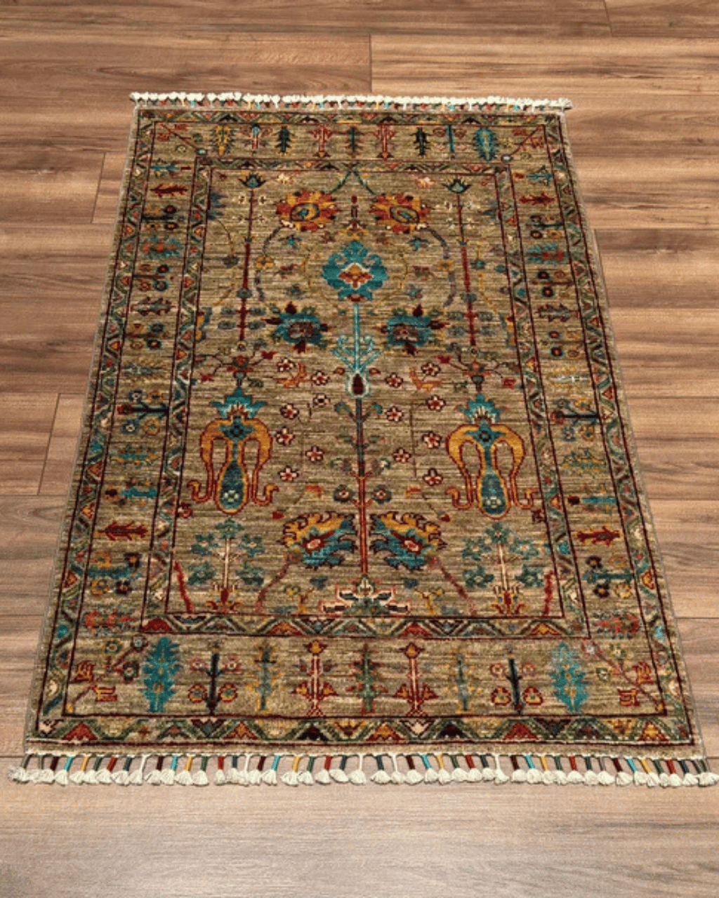 Sultani Hand-Knotted Wool Rug 2' 7" x 4' 1"