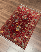 Sultani Hand-Knotted Wool Rug 2' 6" x 3' 9"