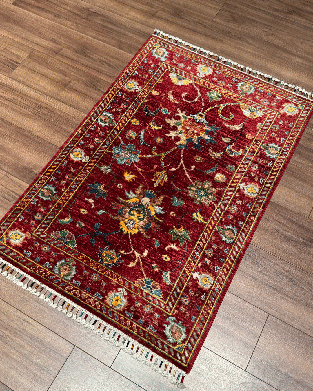 Sultani Hand-Knotted Wool Rug 2' 6" x 3' 9"