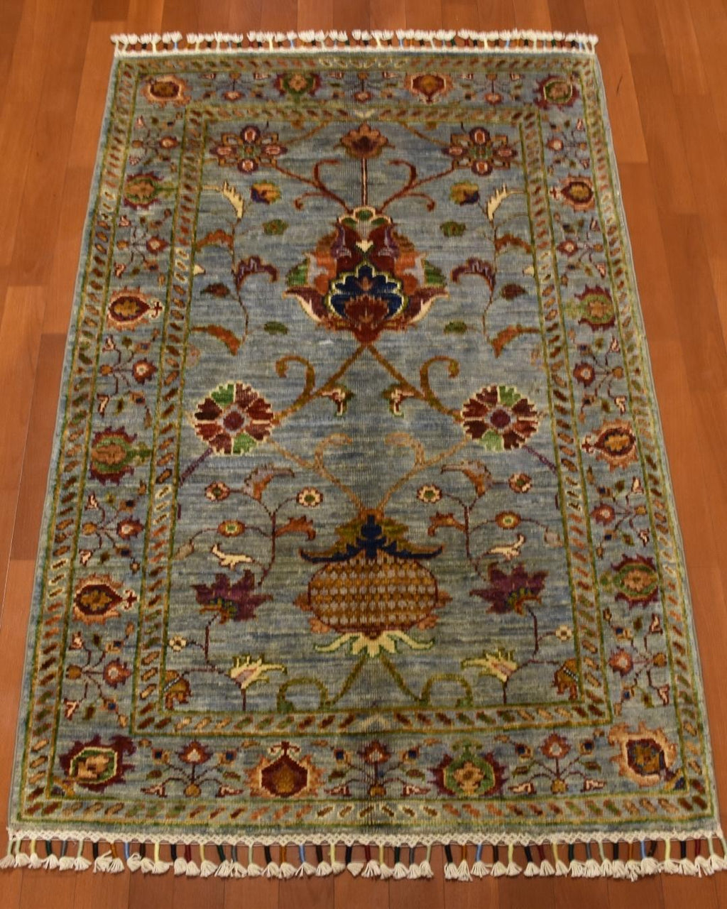 Sultani Hand-Knotted Wool Rug 2' x 4'
