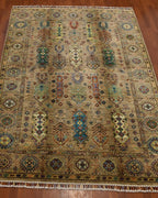 Sultani Hand-Knotted Wool Rug 5' 1" x 6' 9"