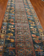 Pazyryk Hand-Knotted Wool Runner 81x302 cm 2.45m² | 3x10 ft