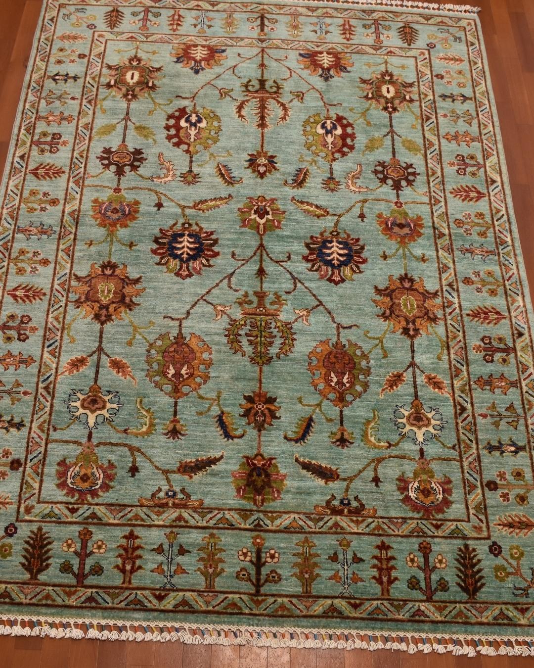 Sultani Hand-Knotted Wool Rug 5' x 6' 8"