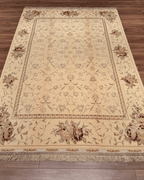 Ottoman Elegance Hand-Knotted Wool Rug 5' 6" x 8' 3"