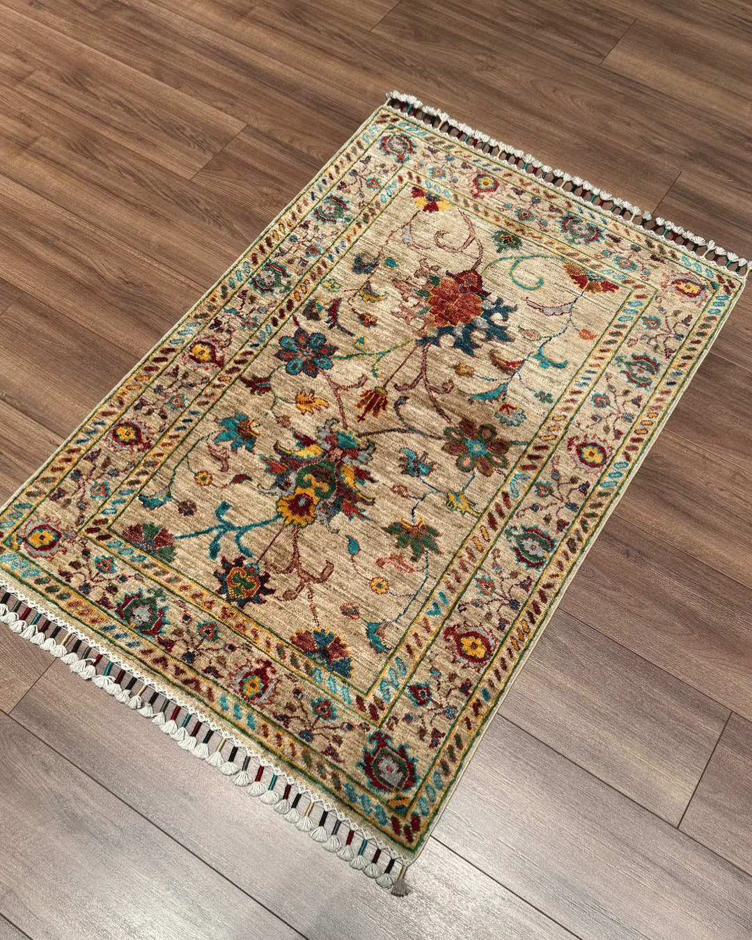 Sultani Hand-Knotted Wool Rug 2' 7" x 3' 9"
