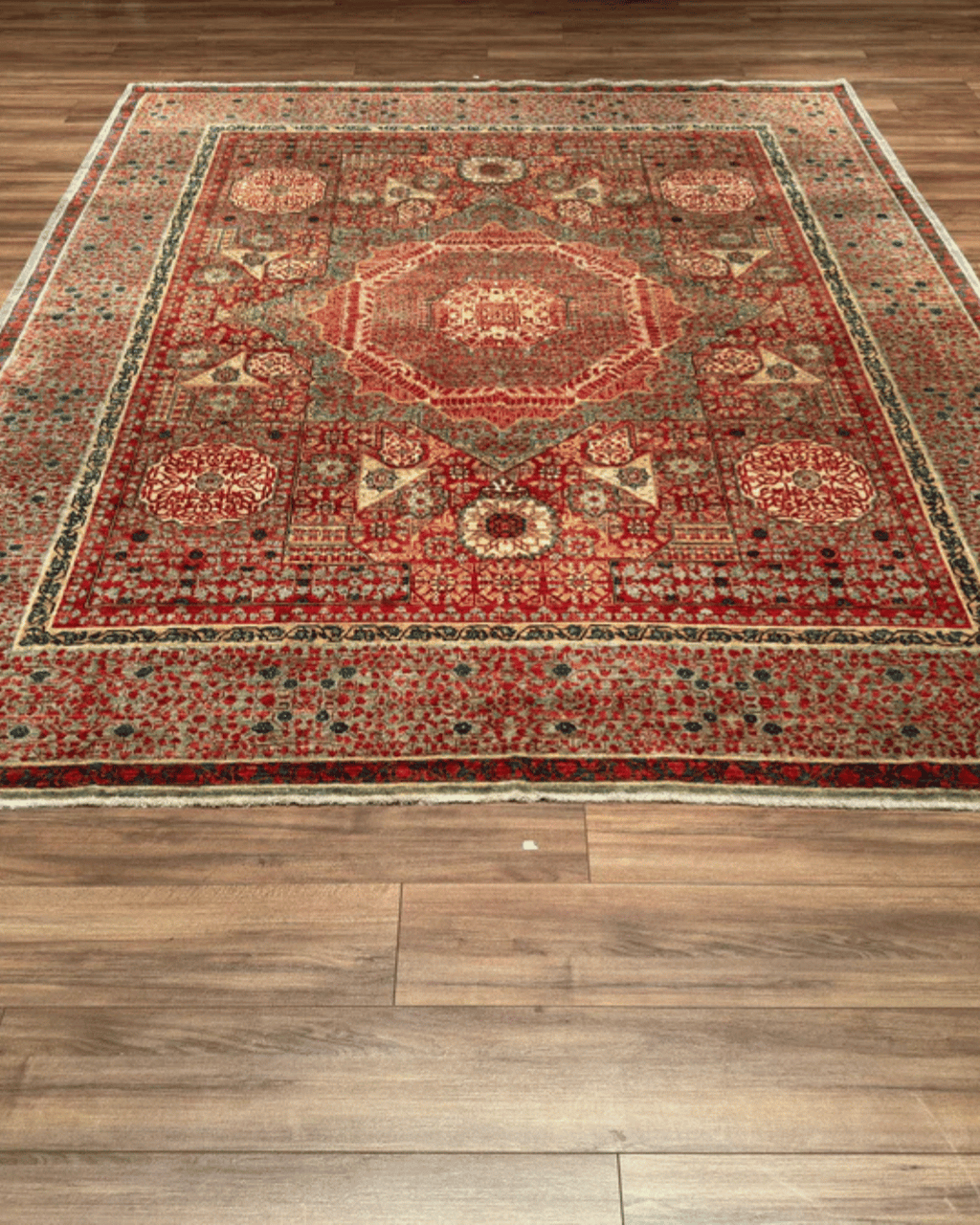 Mamluk Hand-Knotted Wool Rug 8' 2" x 10'