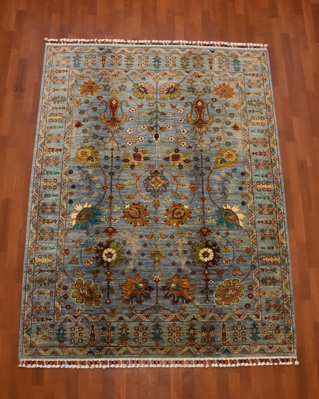 Sultani Hand-Knotted Wool Rug 153x201 cm 3.10 m² | 5x7 ft