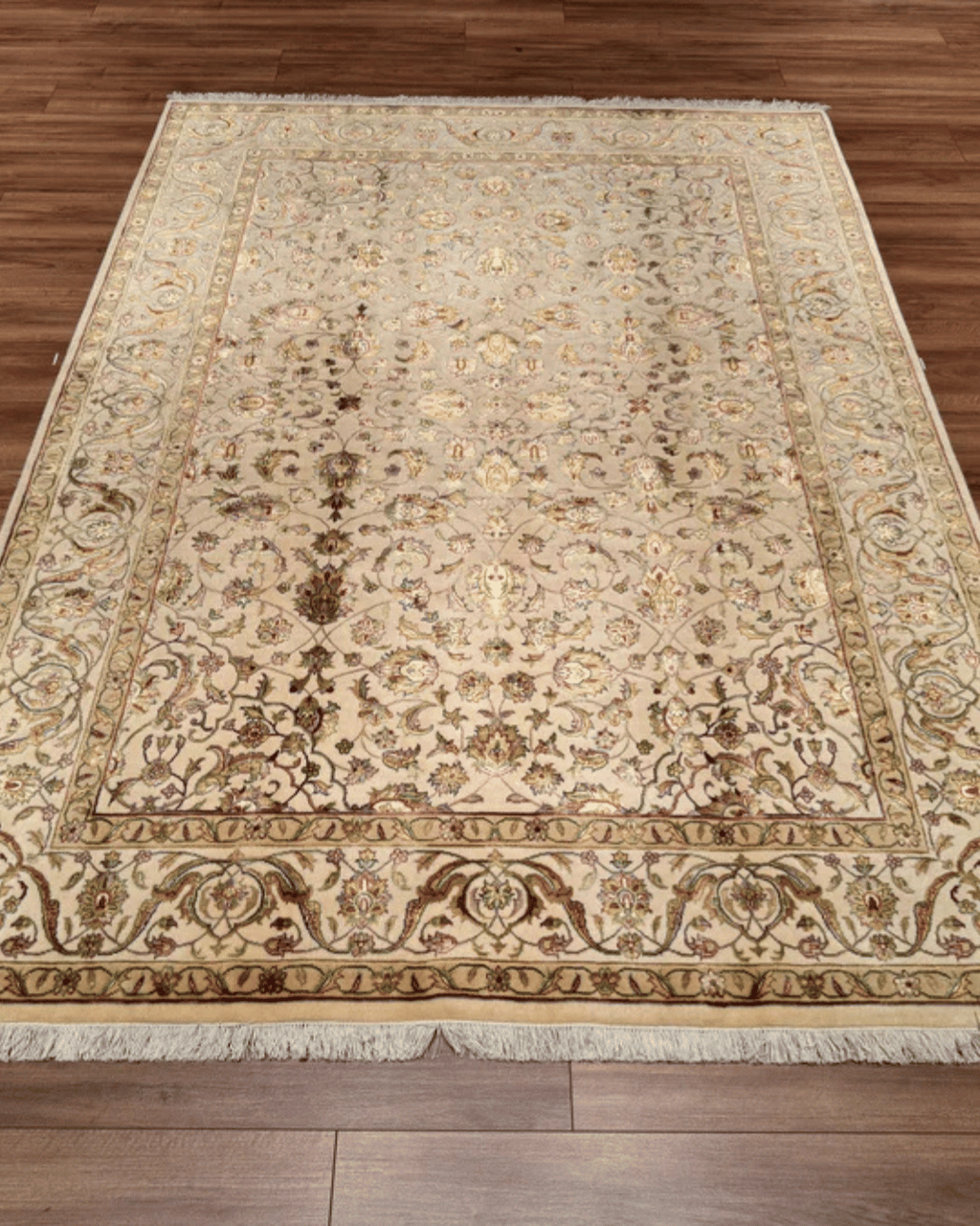 Tapis en laine style afghan 55 x 146 cm