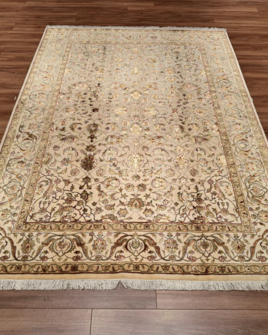 Tapis en laine style afghan 55 x 146 cm
