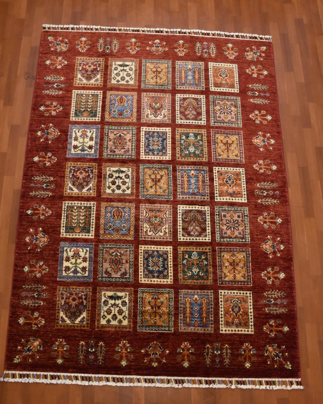 Sultani Hand-Knotted Wool Rug 5' x 6' 9"