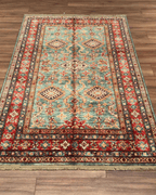 Shirvan Hand-Knotted Wool Rug 3' 9" x 6' 5"