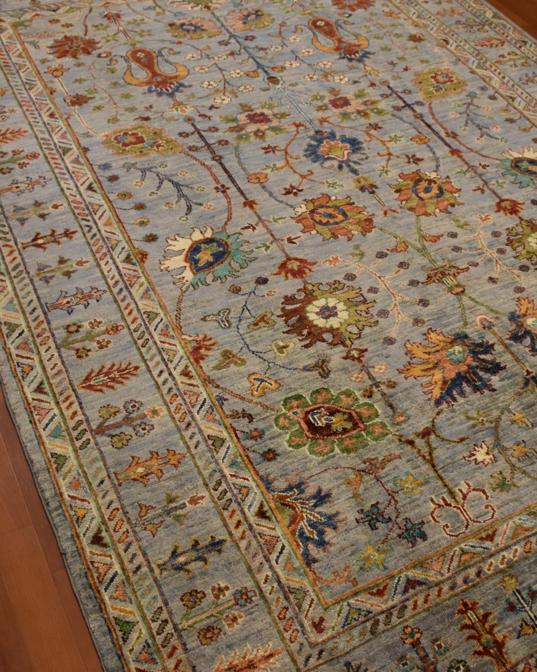 Sultani Hand-Knotted Wool Rug 5' 6" x 7' 6"