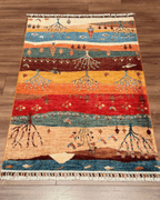 Sultani Hand-Knotted Wool Rug 2' 8" x 4' 2"