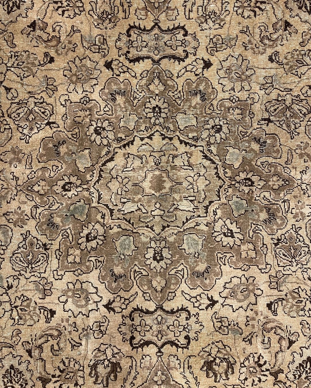 Tapis en laine style afghan 55 x 146 cm