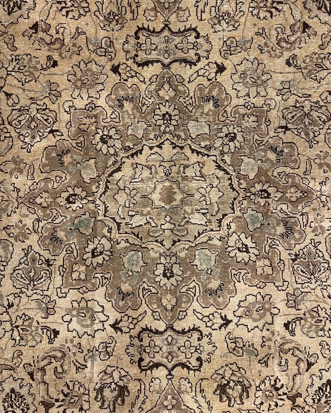 Tapis en laine style afghan 55 x 146 cm