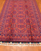 Afghan Hamyap Style Hand-Knotted Wool Rug 4' x 6' 5"