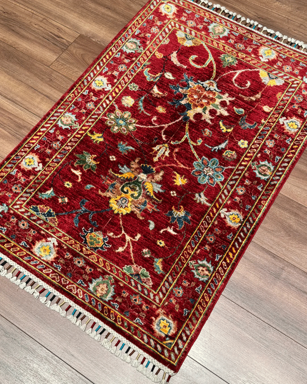 Sultani Hand-Knotted Wool Rug 2' 6" x 3' 9"