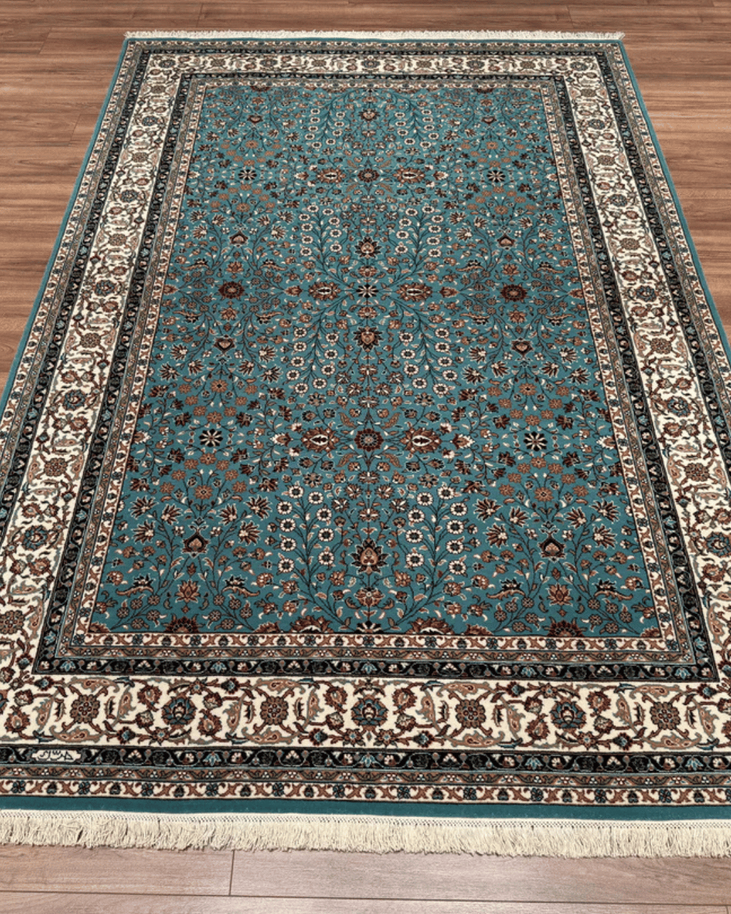 Hereke Hand-Knotted Wool Rug 5' 8" x 8' 1"