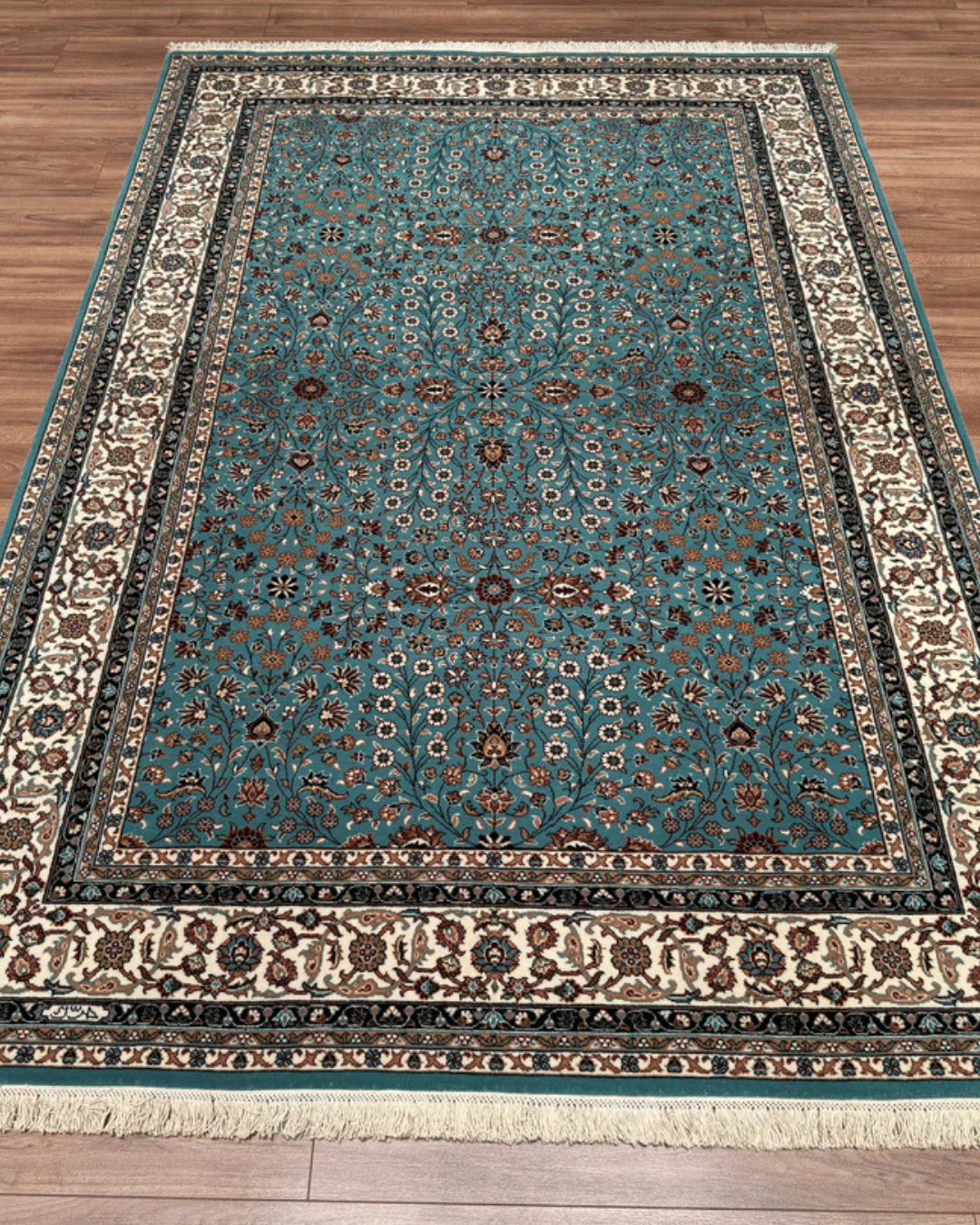 Hereke Hand-Knotted Wool Rug 5' 8" x 8' 1"