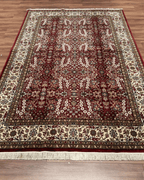 Hereke Hand-Knotted Wool Rug 6' 4" x 9' 7"