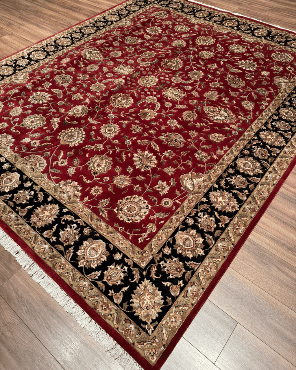 Ottoman Elegance Hand-Knotted Wool Rug 8' 3" x 10'