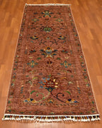 Sultani Hand-Knotted Wool Runner 2' 55" x 6' 56"