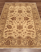 Ushak Hand-Knotted Wool Rug 6' x 8'