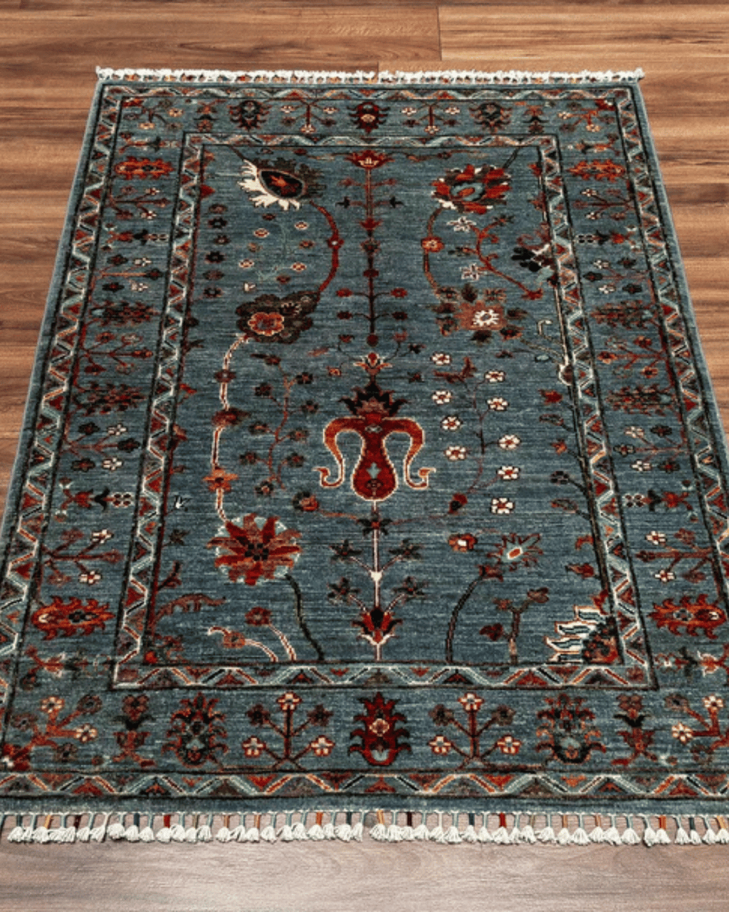 Sultani Hand-Knotted Wool Rug 3' 5" x 4' 8"