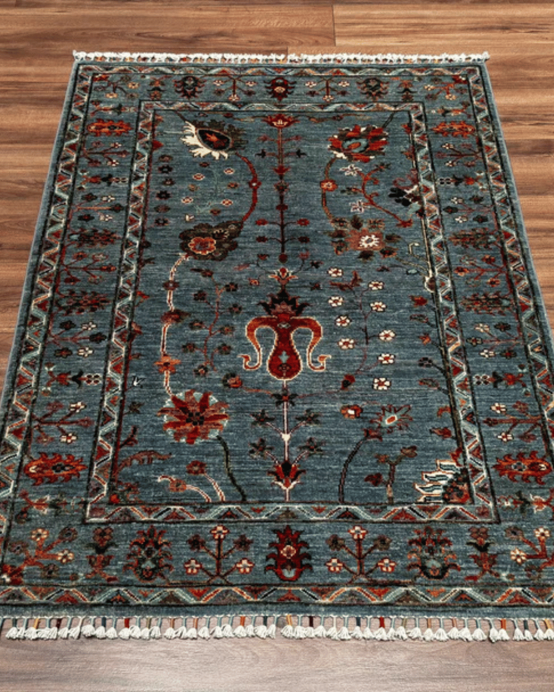 Sultani Hand-Knotted Wool Rug 3' 5" x 4' 8"