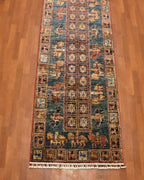 Pazyryk Hand-Knotted Wool Runner 79x265 cm 2.10 m² | 3x9 ft