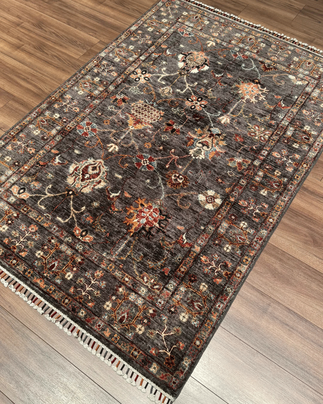 Sultani Hand-Knotted Wool Rug 4' x 6'