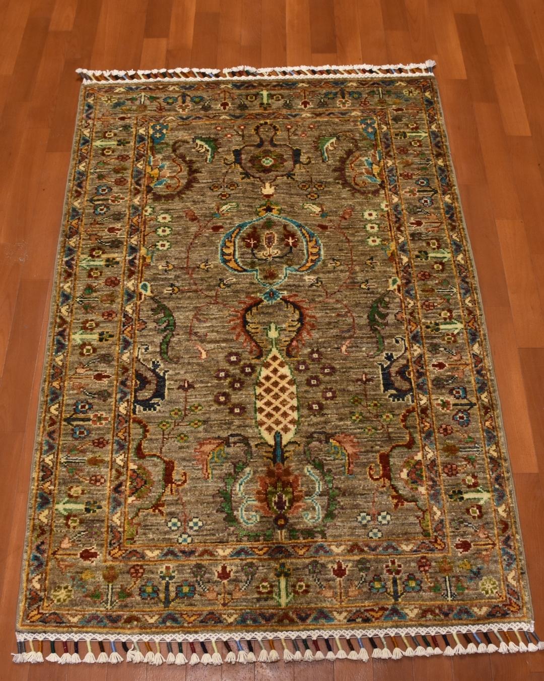 Sultani Hand-Knotted Wool Rug 2' 75" x 4' 1"