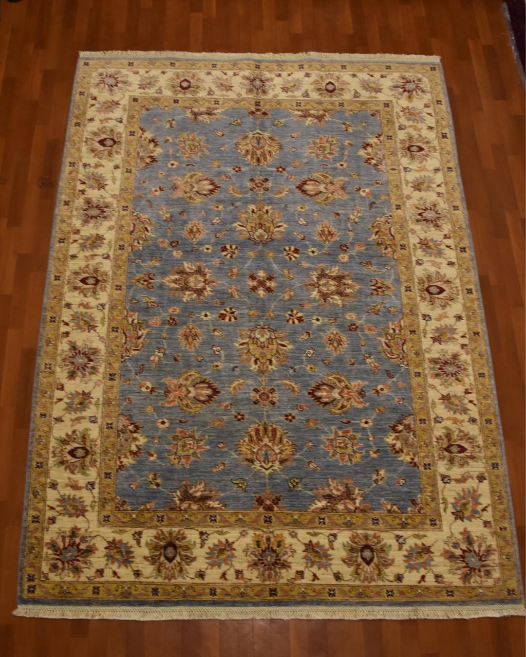 Sultani Hand-Knotted Wool Rug 5' 7" x 7' 8"