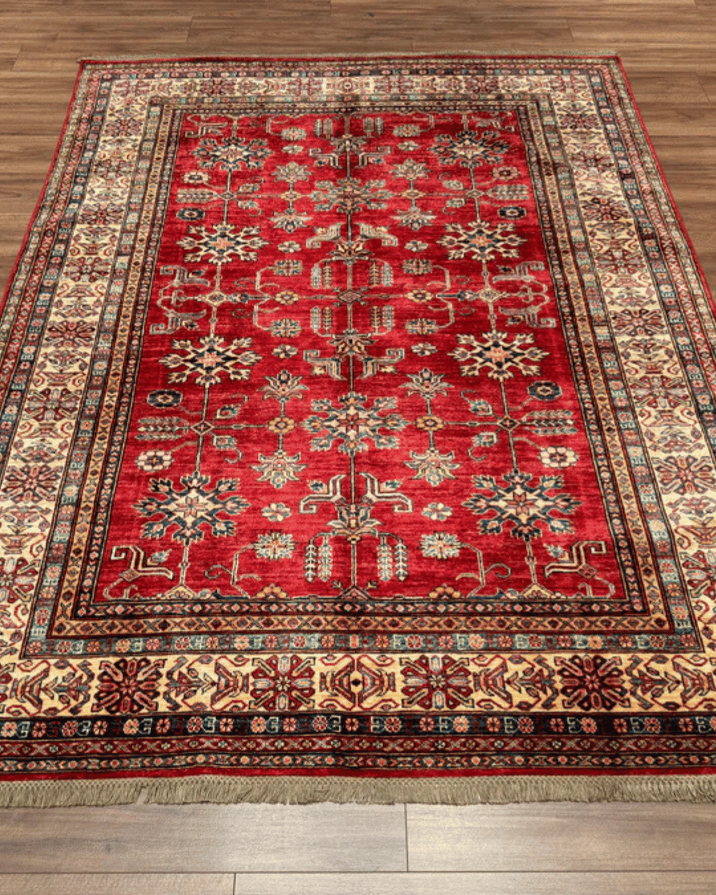 Shirvan Hand-Knotted Wool Rug 6' x 8'