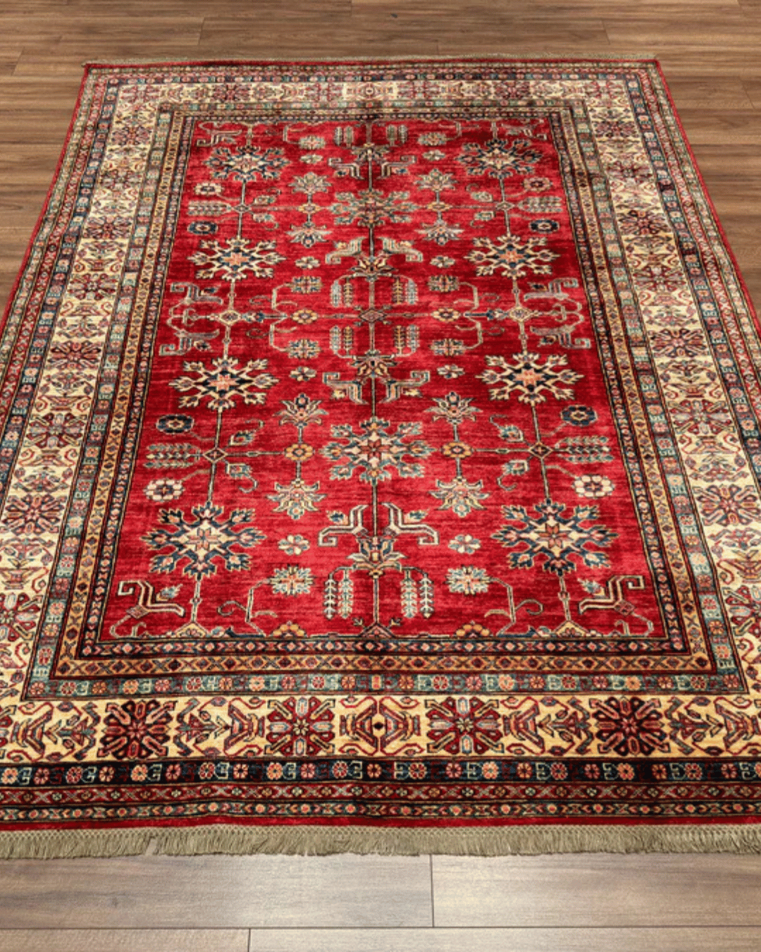 Shirvan Hand-Knotted Wool Rug 6' x 8'