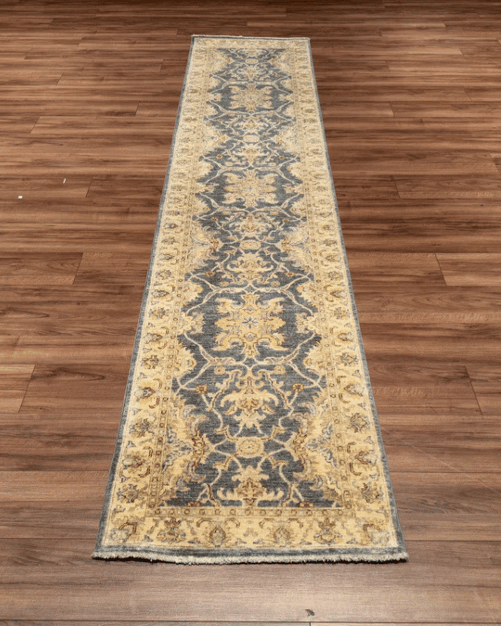 Ushak Hand-Knotted Wool Runner 2' x 11'