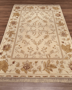 Ottoman Elegance Hand-Knotted Wool Rug 5' 5" x 8' 3"