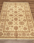 Ushak Hand-Knotted Wool Rug 4' x 6'