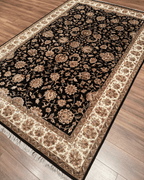 Ottoman Elegance Hand-Knotted Wool Rug 6' 5" x 9' 7"