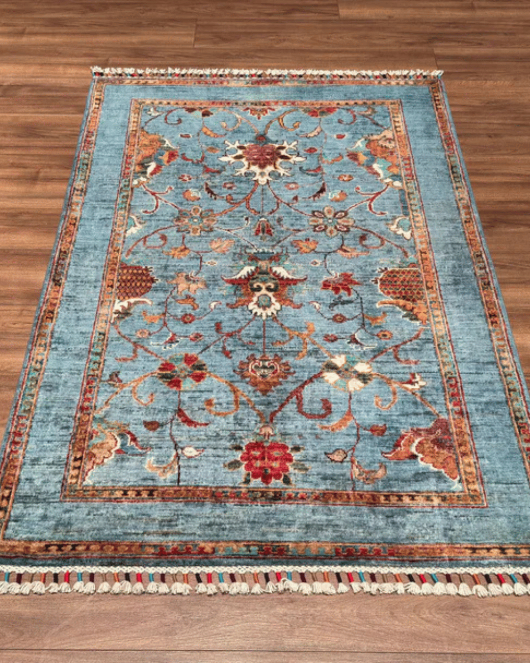 Sultani Hand-Knotted Wool Rug 3' 4" x 5' 2"